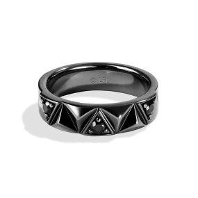 Star Wars Fine Jewelry DARK ARMOR WOMEN'S BAND              1/5 CT.TW. Black diamonds 14K White Gold