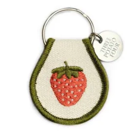 Strawberry Patch Keychain