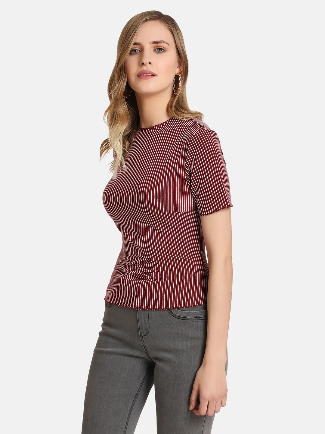 Stretchable Striped T-Shirt