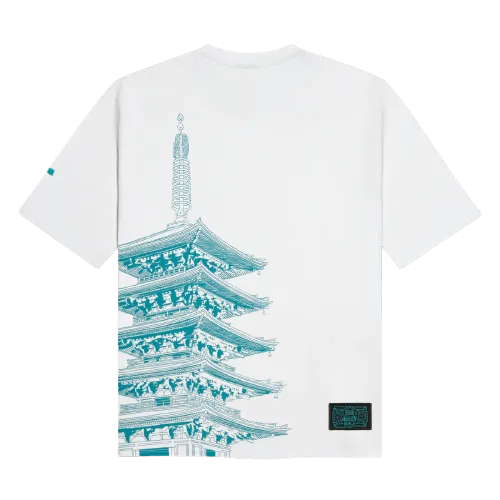 T-shirt Tokyo Over Kimono Bianca