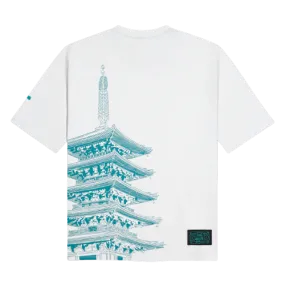 T-shirt Tokyo Over Kimono Bianca