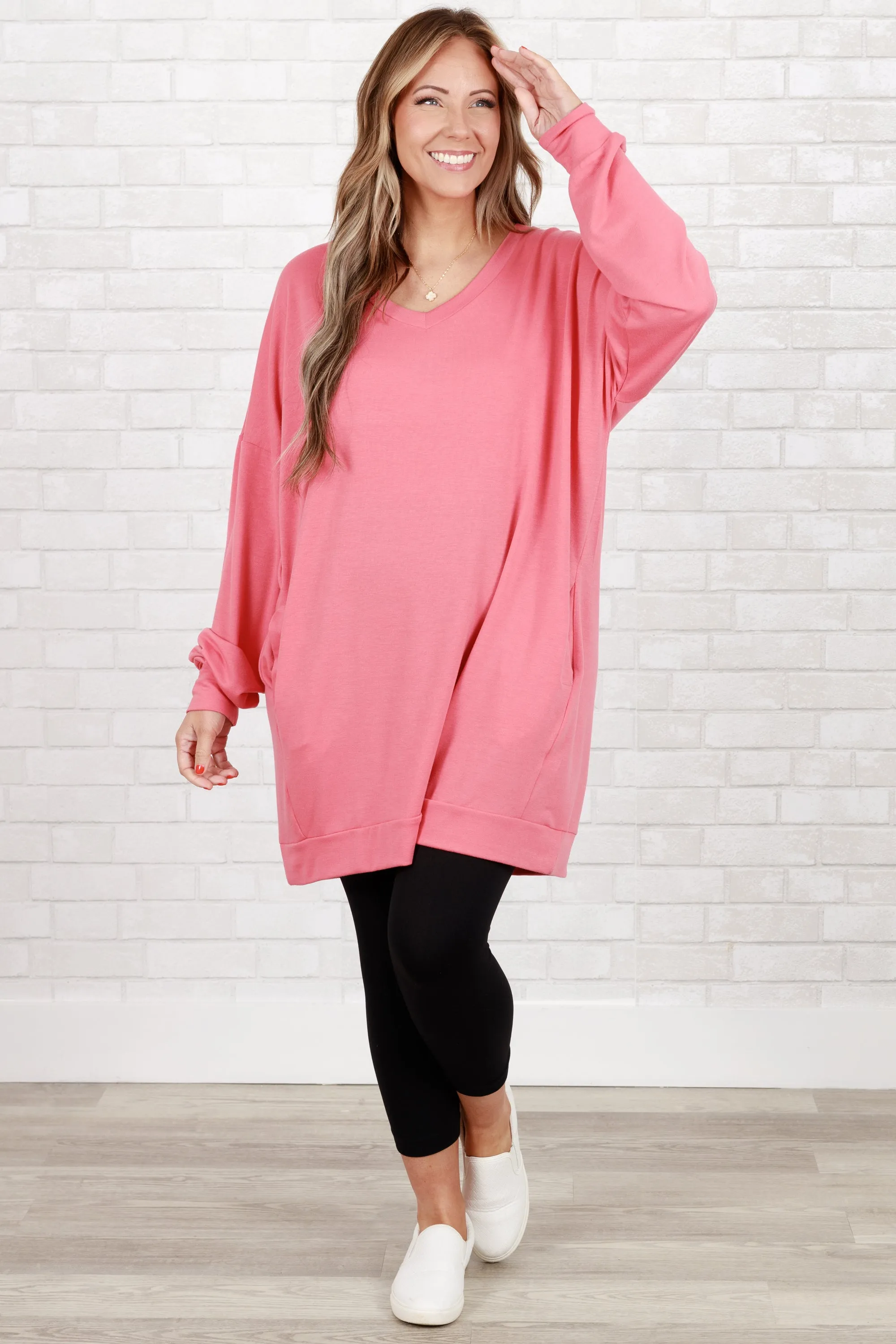 Take It All Tunic, Desert Rose