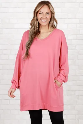 Take It All Tunic, Desert Rose