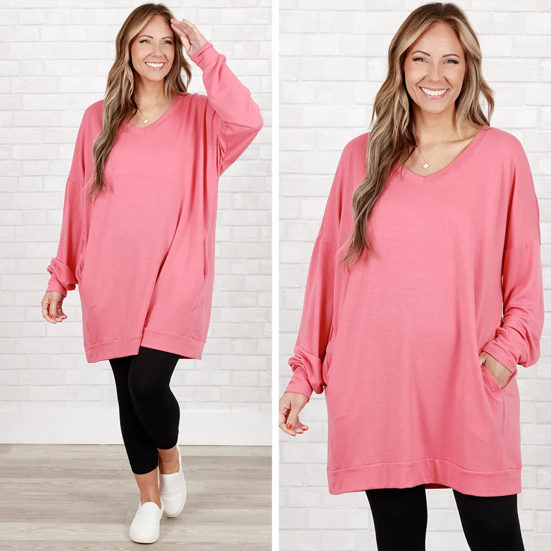 Take It All Tunic, Desert Rose