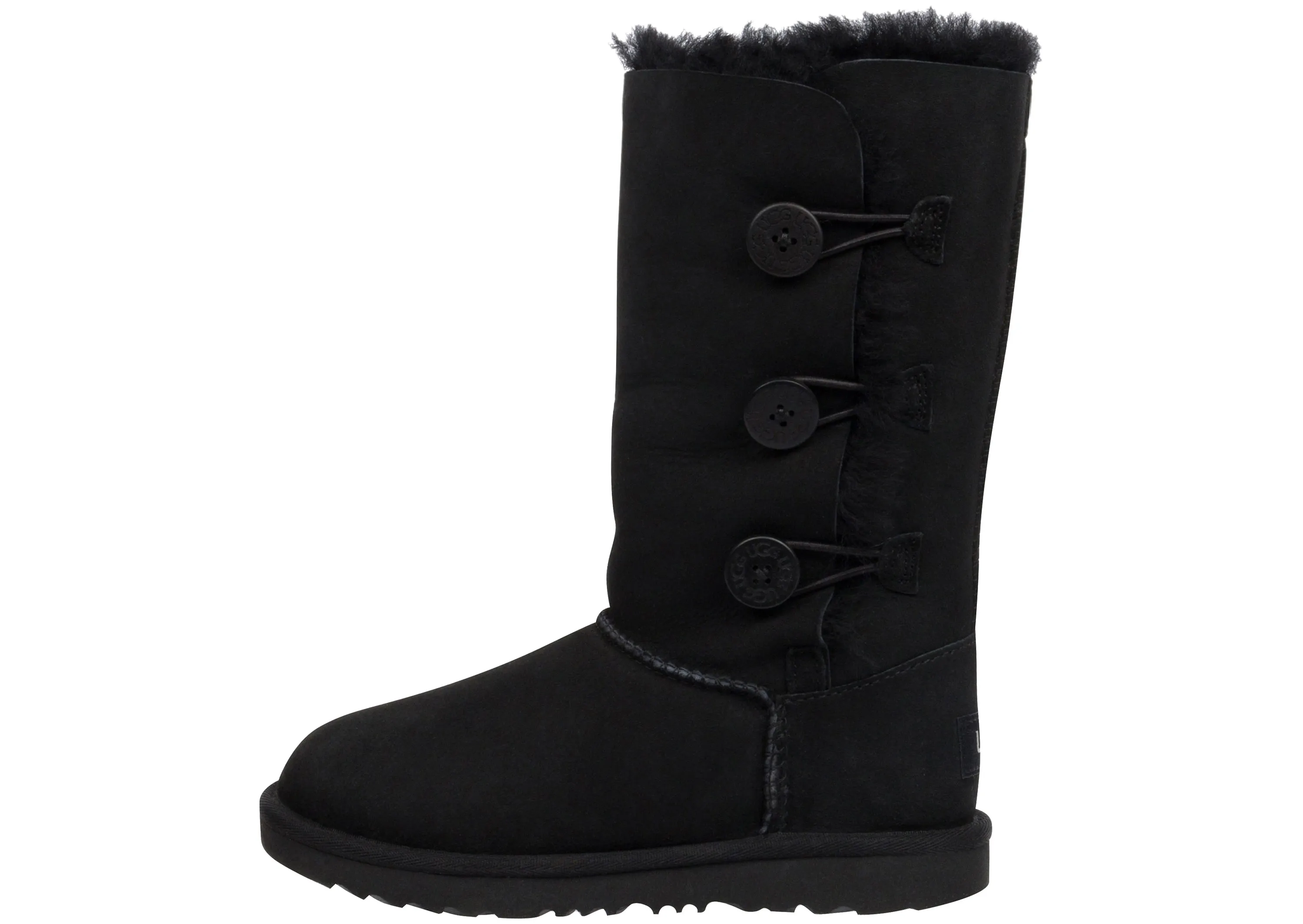 UGG Childrens Bailey Button Triplet II Black