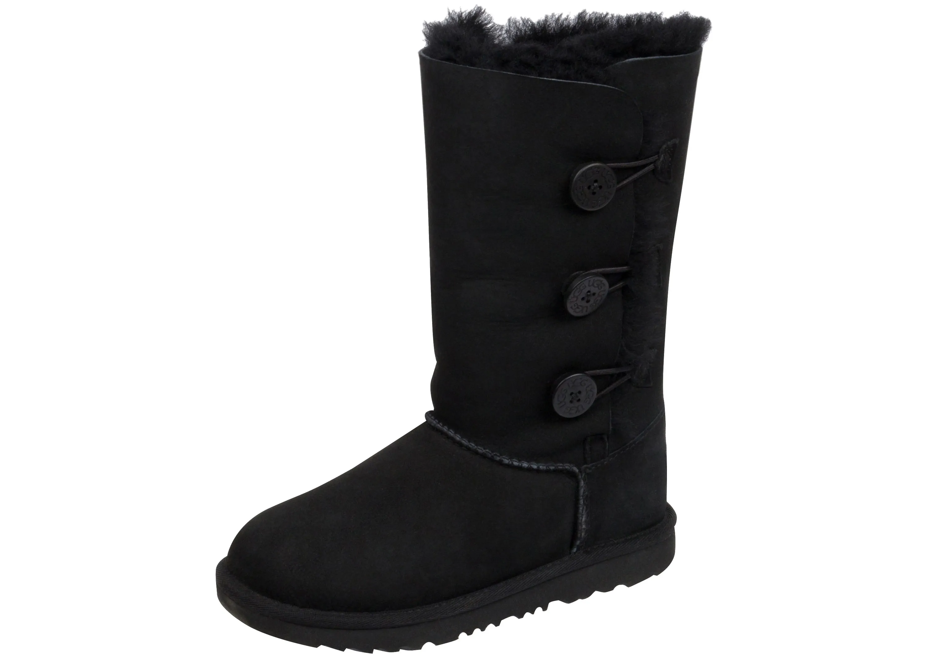 UGG Childrens Bailey Button Triplet II Black