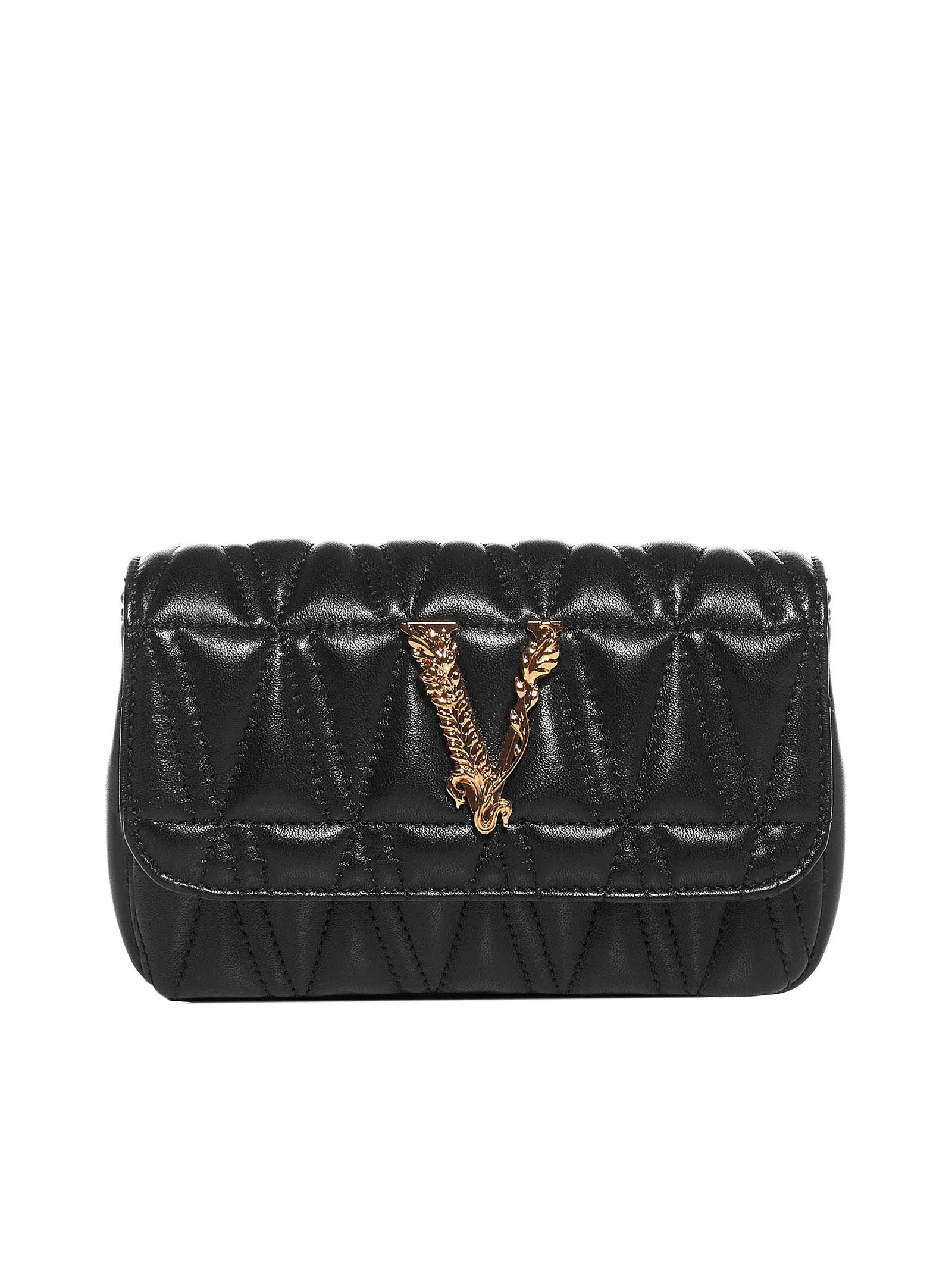 Versace Virtus Quilted Crossbody Bag