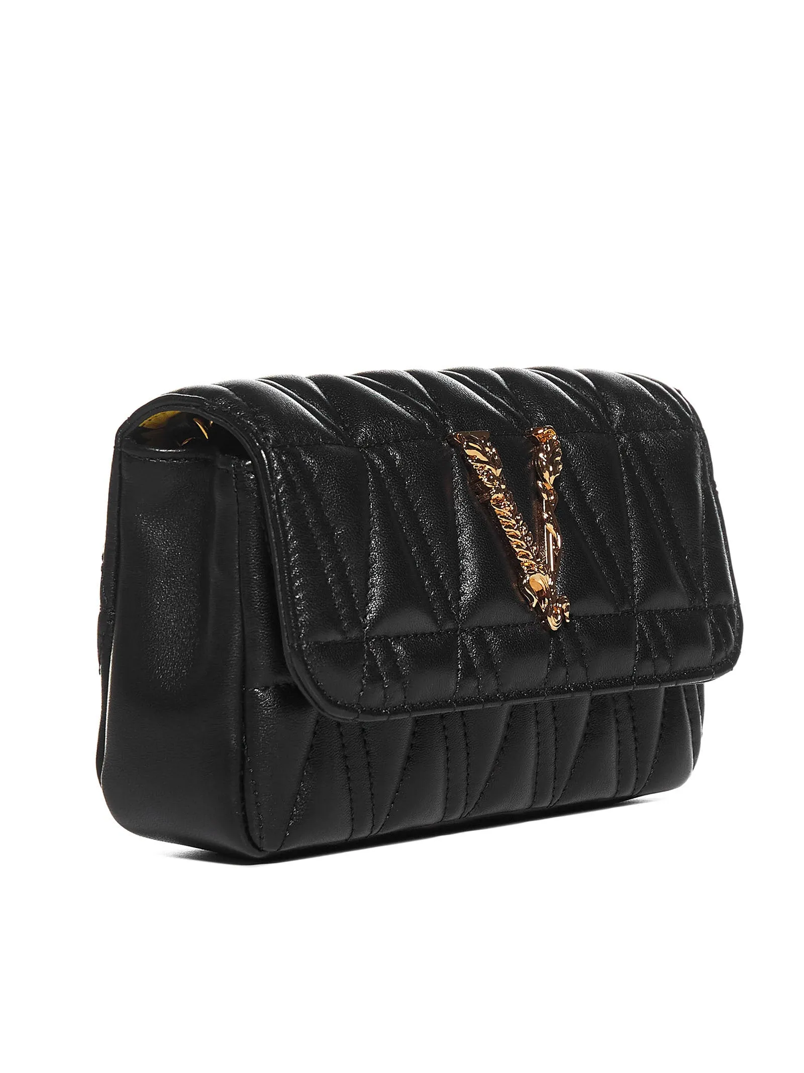 Versace Virtus Quilted Crossbody Bag