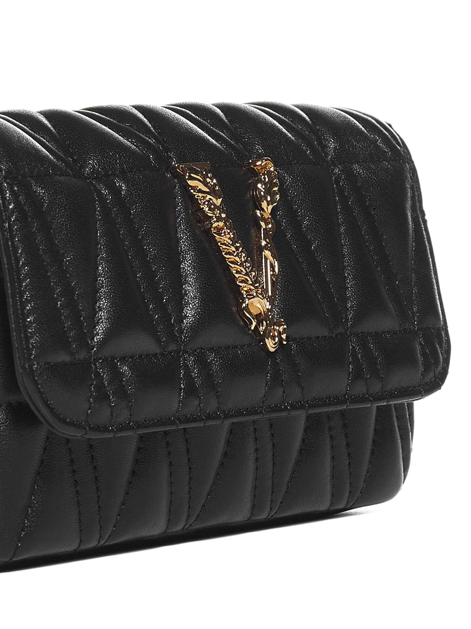 Versace Virtus Quilted Crossbody Bag