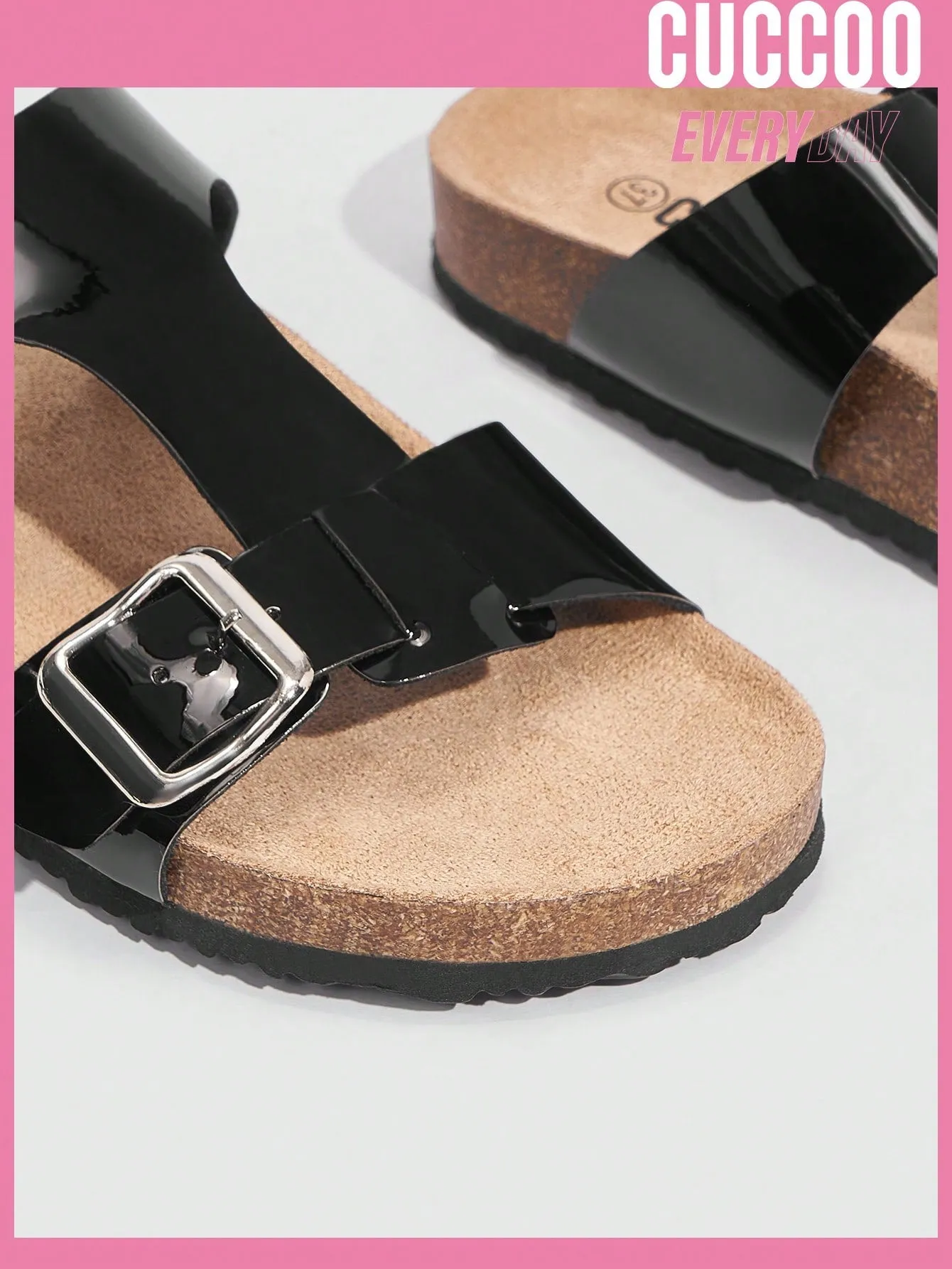 Woman Shoes Flat Black Sandals For Spring And Summer