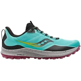 Women's Saucony Peregrine 12, Cool Mint/Acid, 6 B Medium