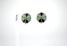 Zuni Cactus Flower Earrings